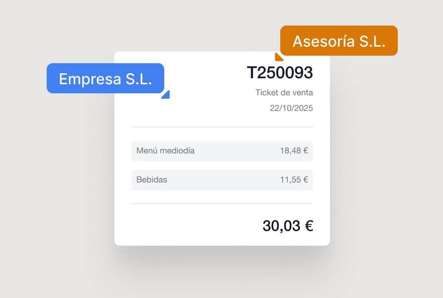 Ilustración de un documento compartido entre una empresa y su asesoría