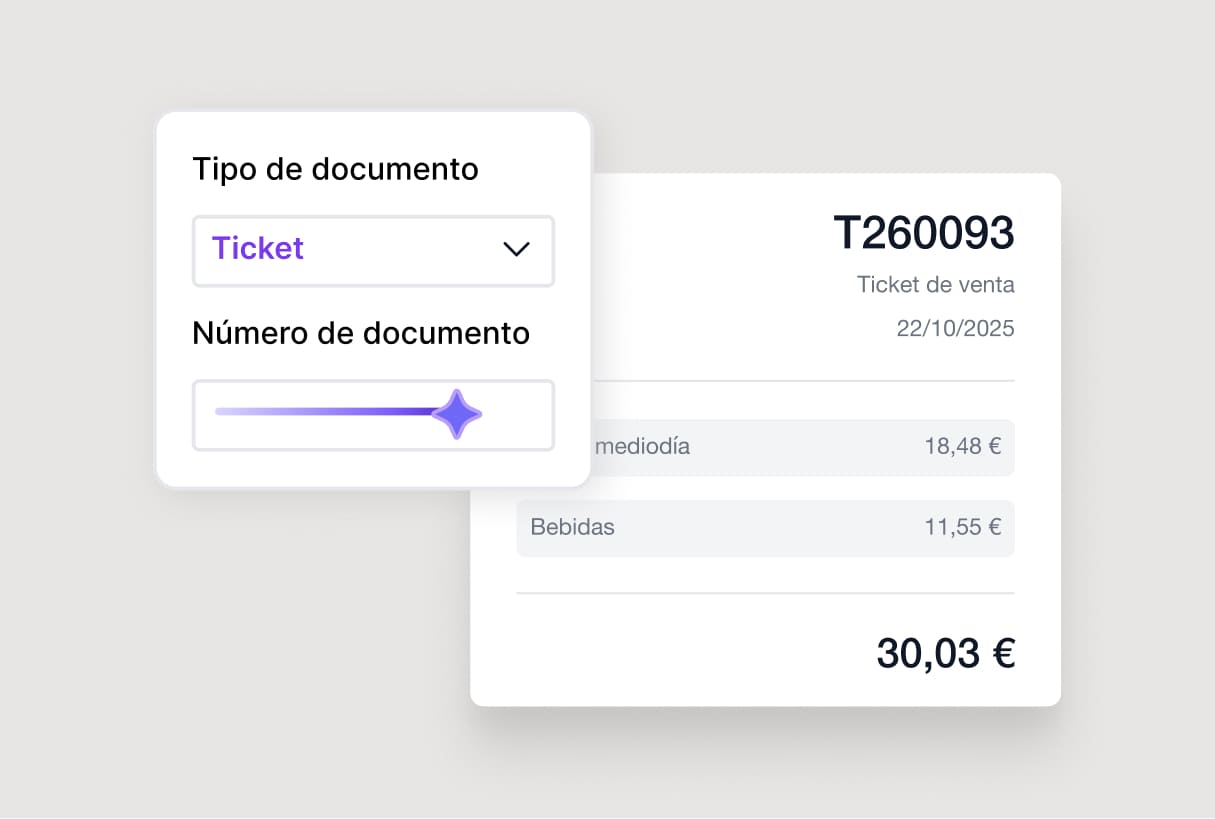 Lectura ilustrativa de un ticket con detección del tipo y número de documento